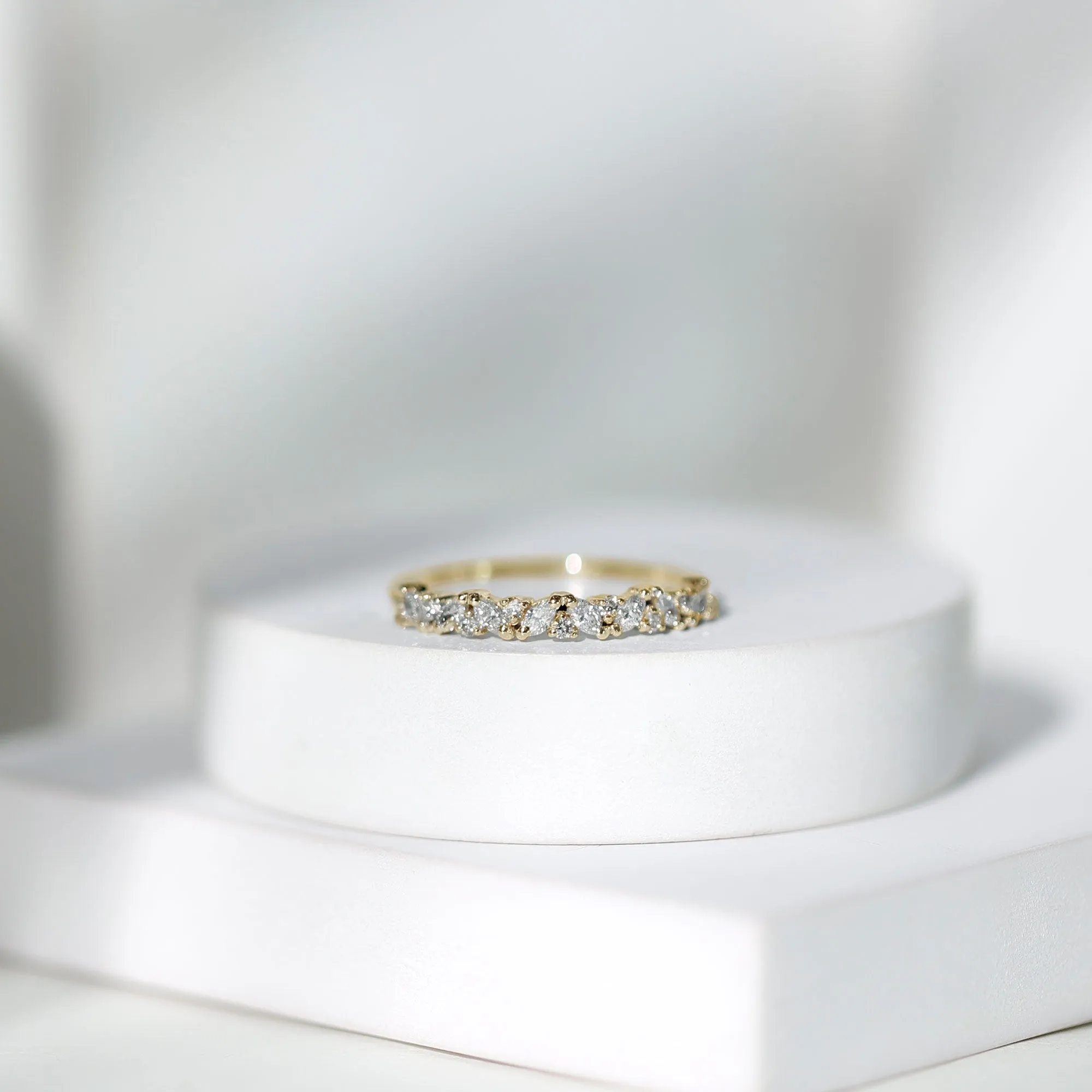 1/2 CT Diamond Stackable Band Ring