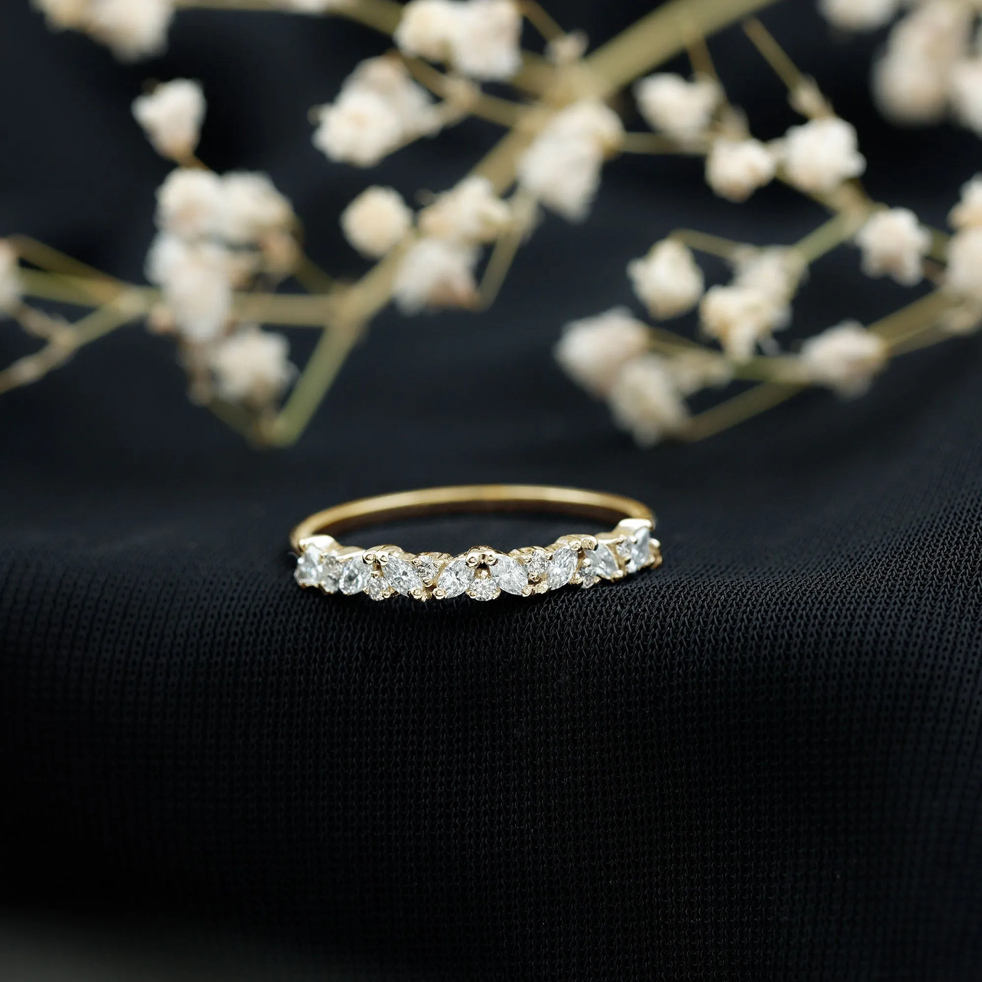 1/2 CT Diamond Stackable Band Ring