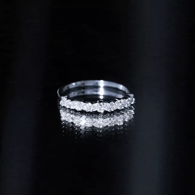 1/2 CT Diamond Stackable Band Ring