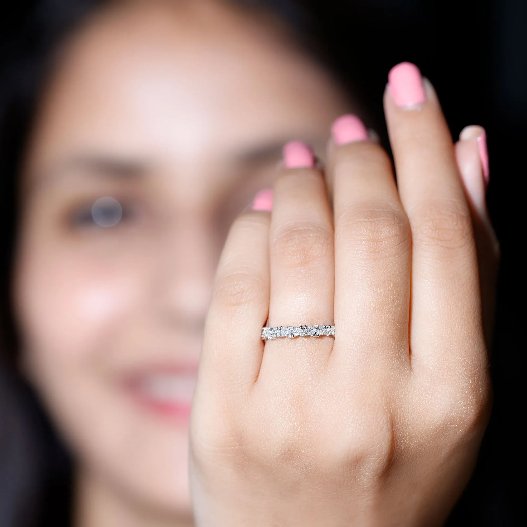 1/2 CT Diamond Stackable Band Ring