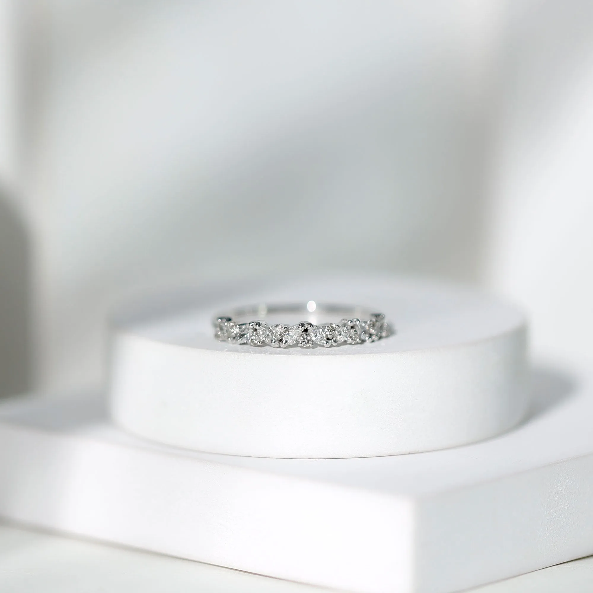 1/2 CT Diamond Stackable Band Ring