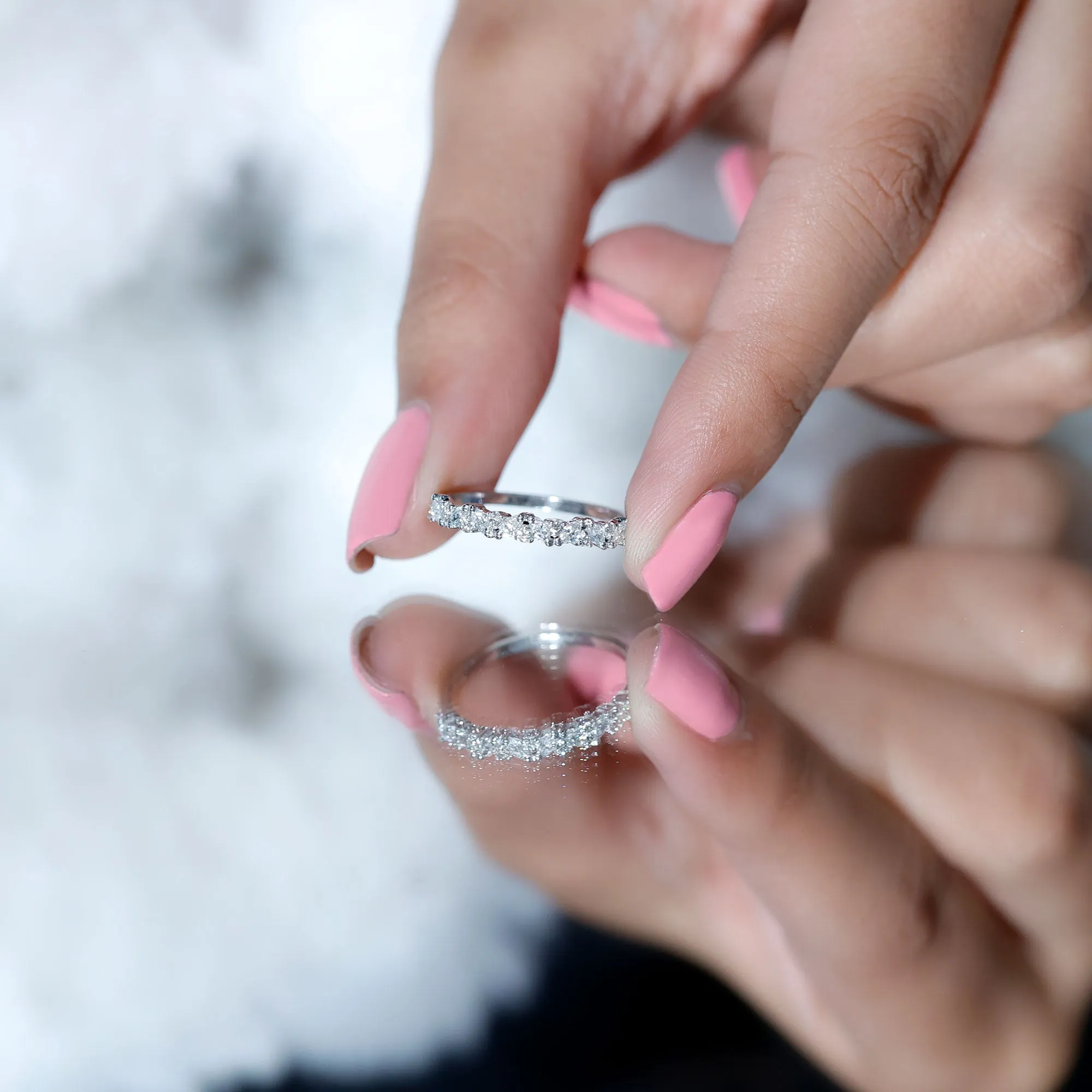 1/2 CT Diamond Stackable Band Ring