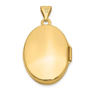 14k Hand Engraved Floral Oval Locket