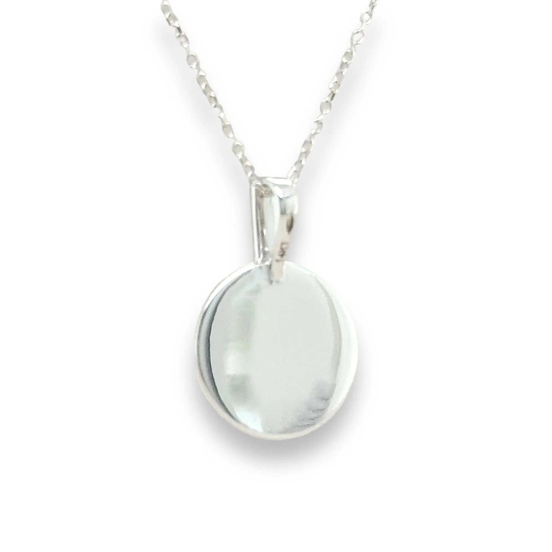 14K W Gold 0.38ctw Disc Diamond Pendant