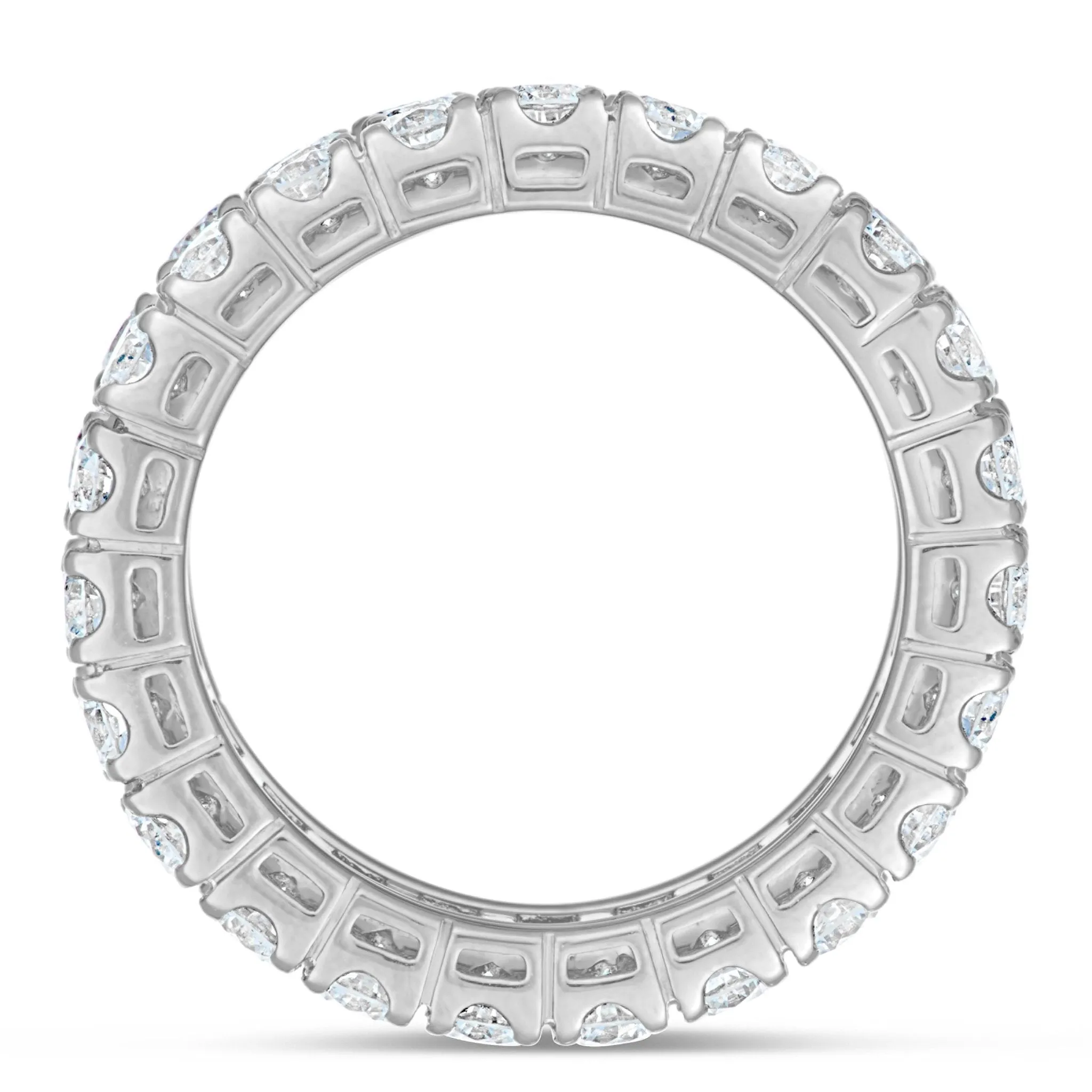 18k Gold 6.0ct Baguette Diamond Full Eternity Ring