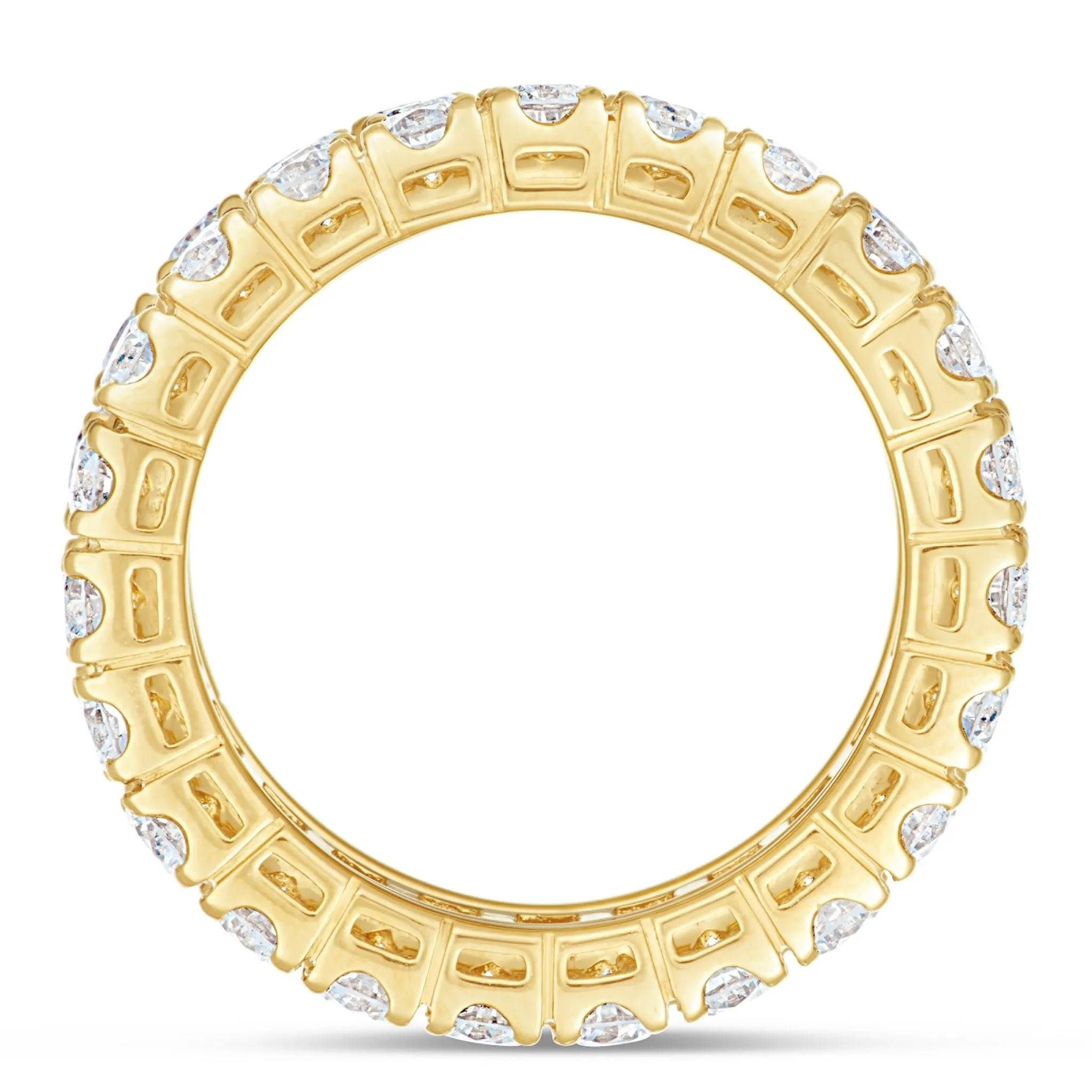 18k Gold 6.0ct Baguette Diamond Full Eternity Ring