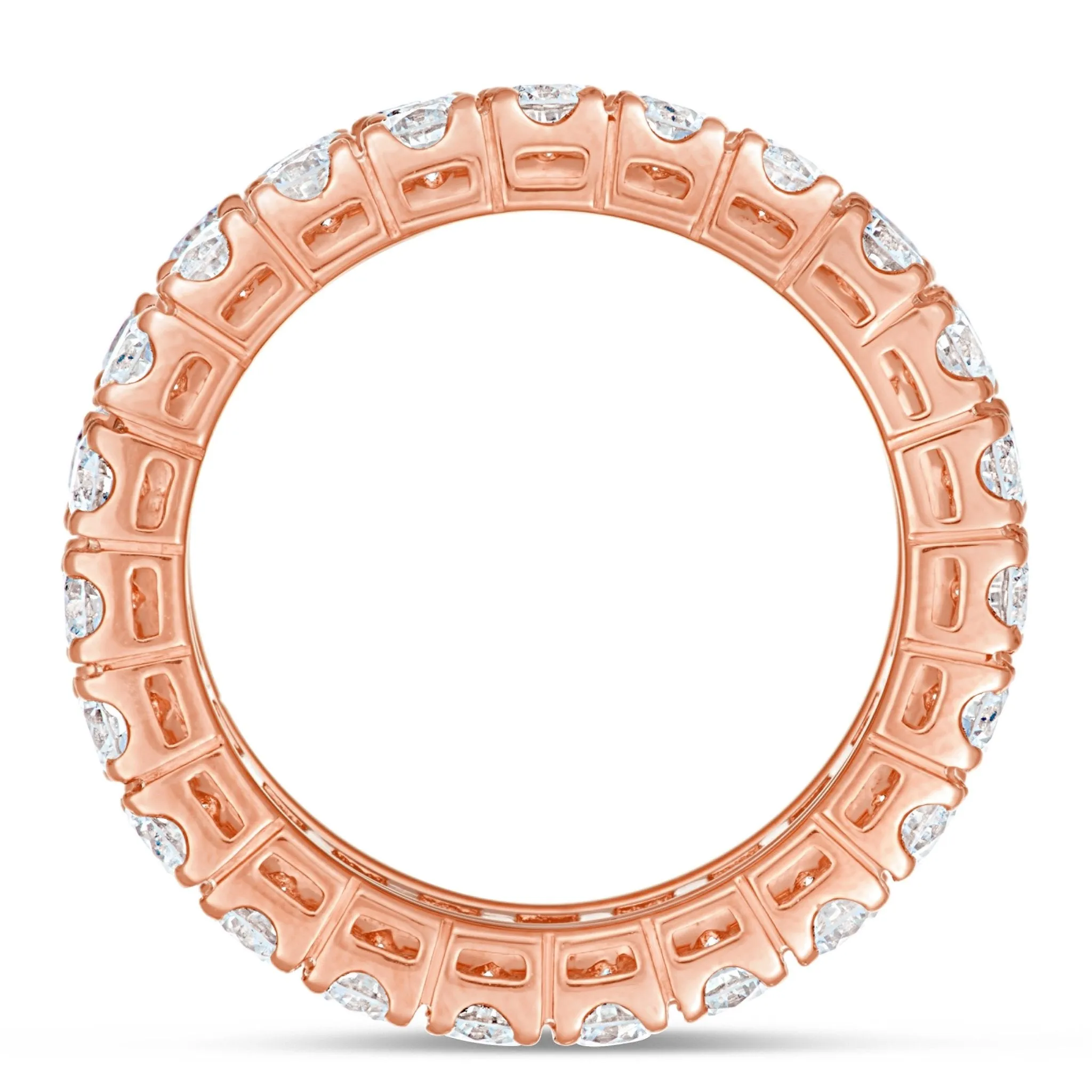18k Gold 6.0ct Baguette Diamond Full Eternity Ring