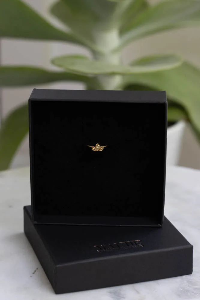 18K Harper 3 Stone Ring