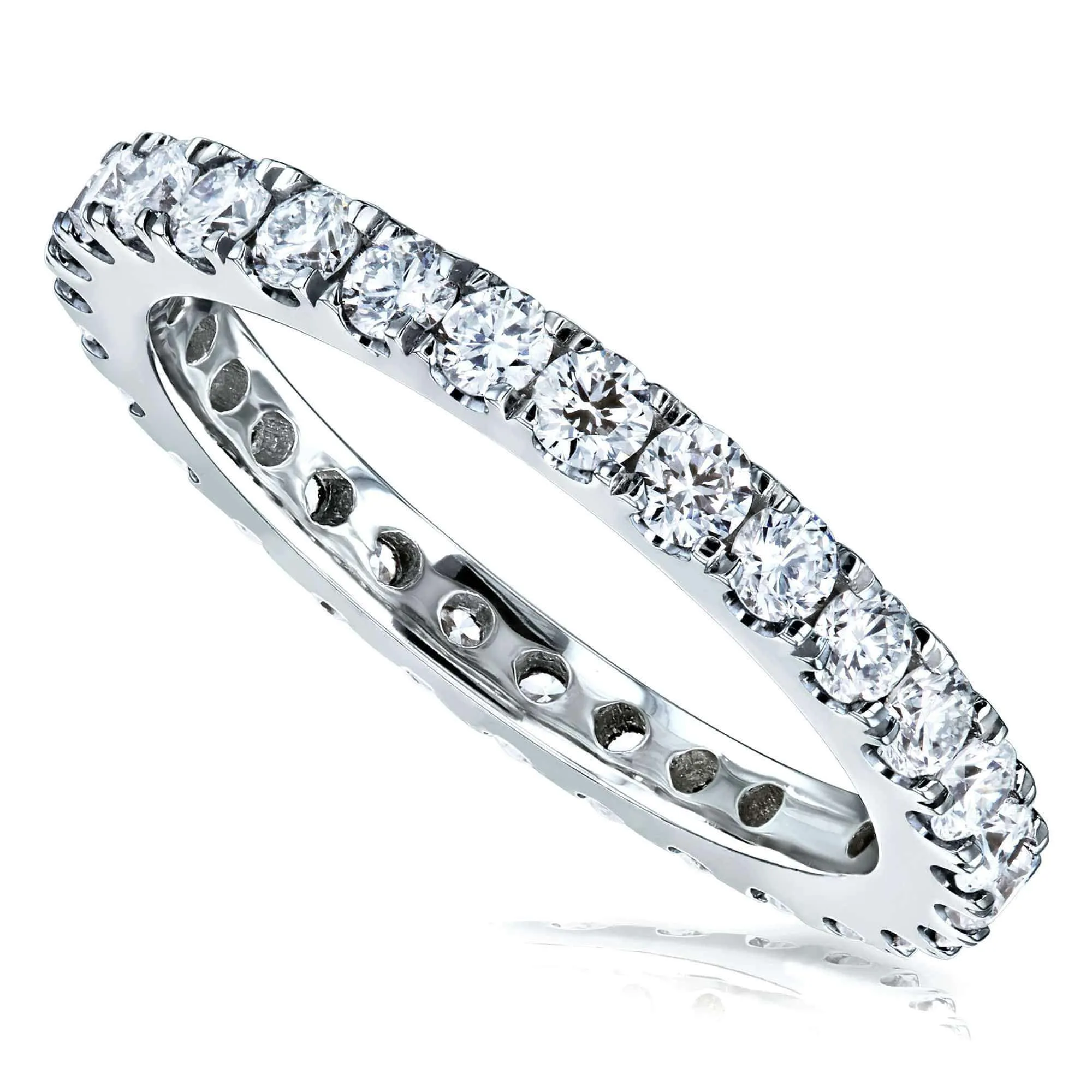 1ct Lab Grown Diamond Eternity Gold Band