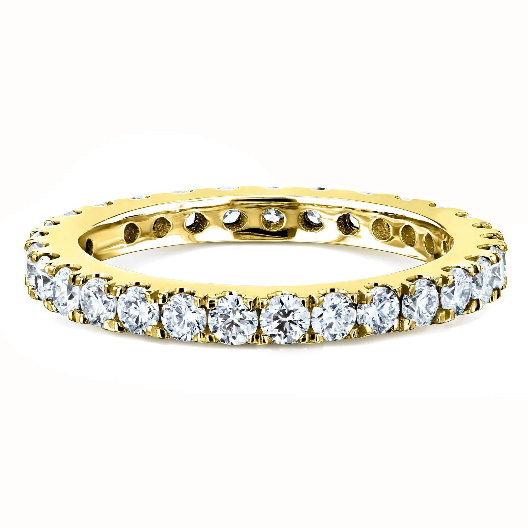 1ct Lab Grown Diamond Eternity Gold Band