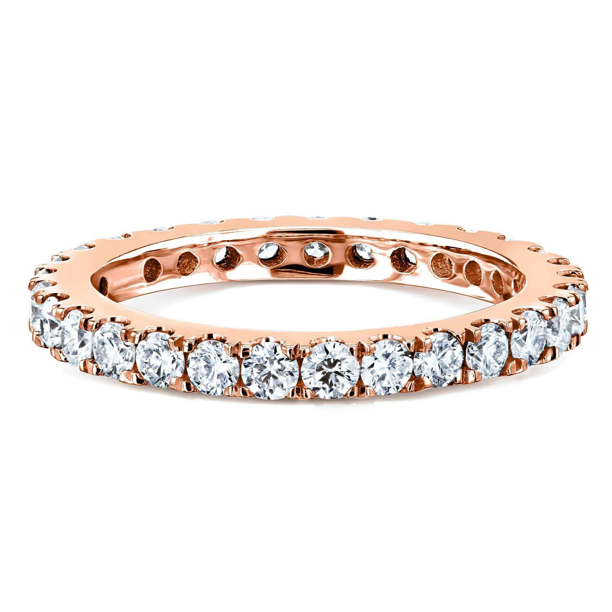 1ct Lab Grown Diamond Eternity Gold Band