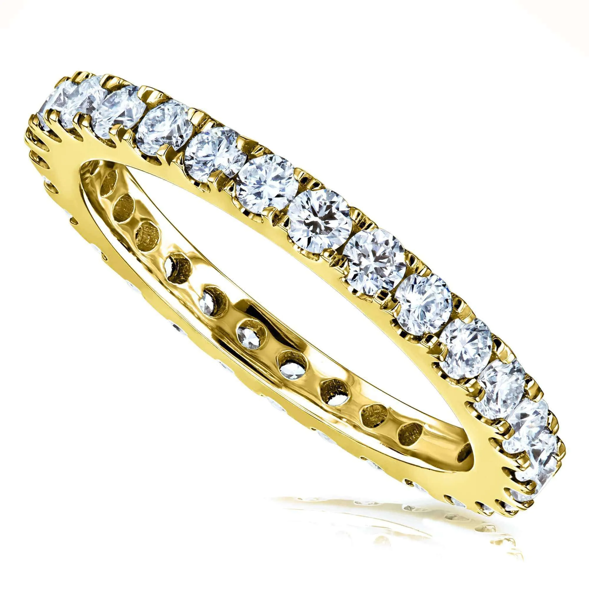 1ct Lab Grown Diamond Eternity Gold Band