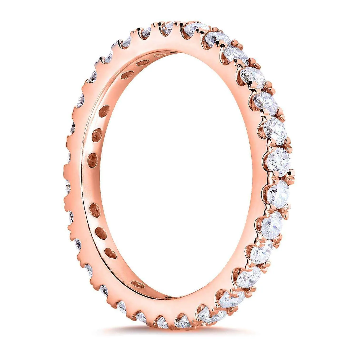 1ct Lab Grown Diamond Eternity Gold Band