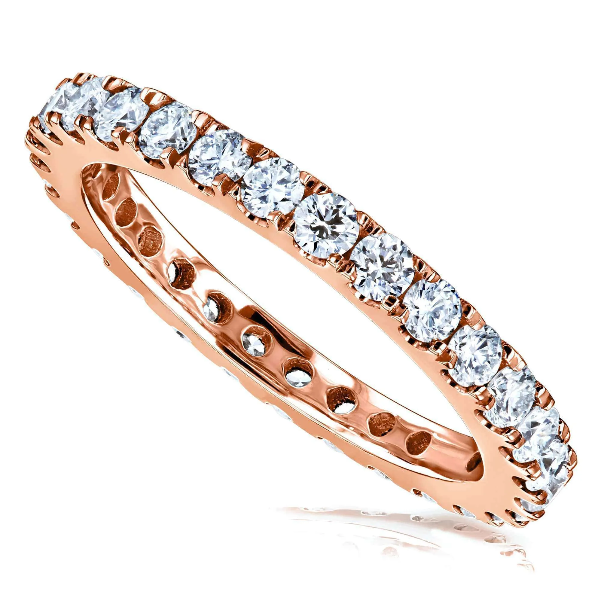 1ct Lab Grown Diamond Eternity Gold Band