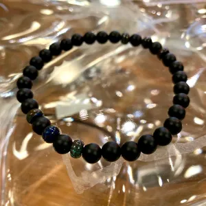 Also Bracelet | Chrysocolla   Matte Onyx
