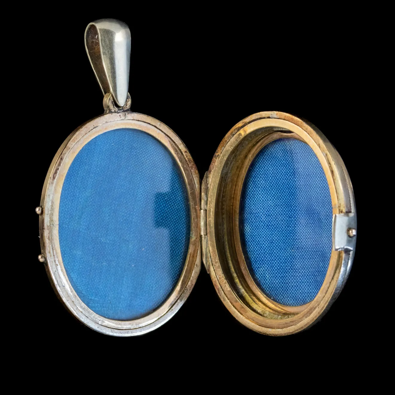 Antique Victorian Floral Family Locket 9Ct Gold Circa 1890