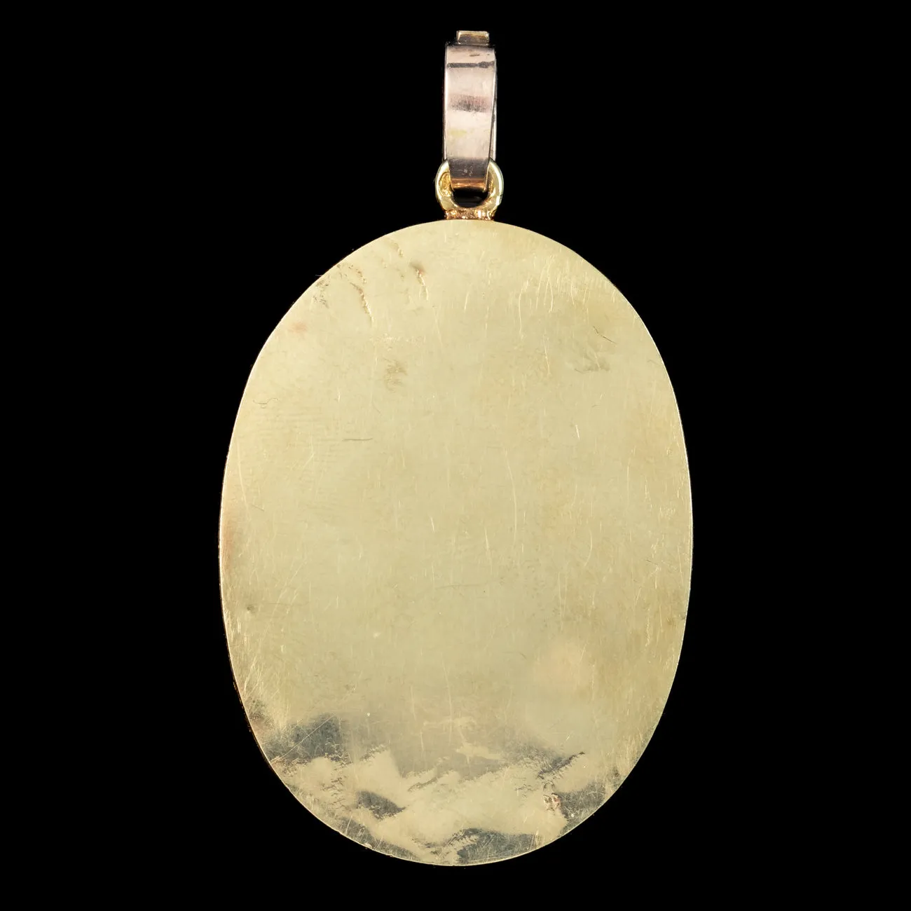 Antique Victorian French Rose Cut Diamond Leaf Pendant 18ct Gold