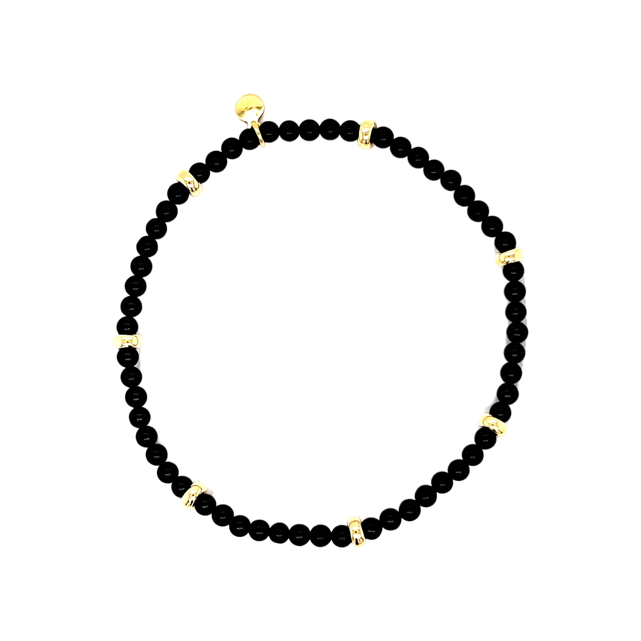 Black Onyx Bead Bracelet