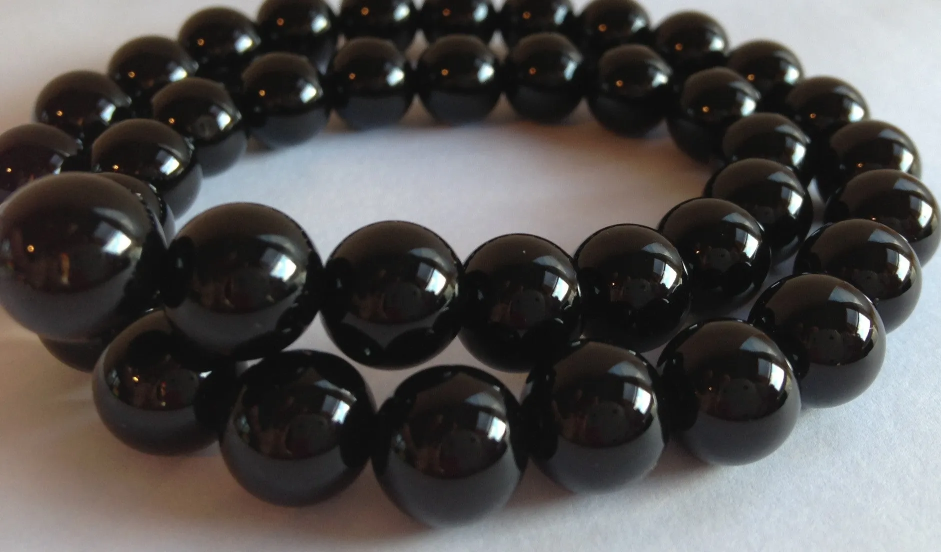 Black Onyx | Round Beads | 10mm | A Grade