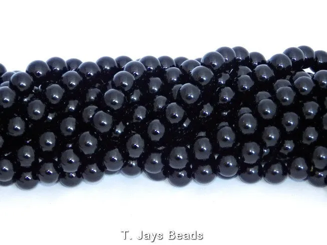 Black Onyx | Round Beads | 10mm | A Grade