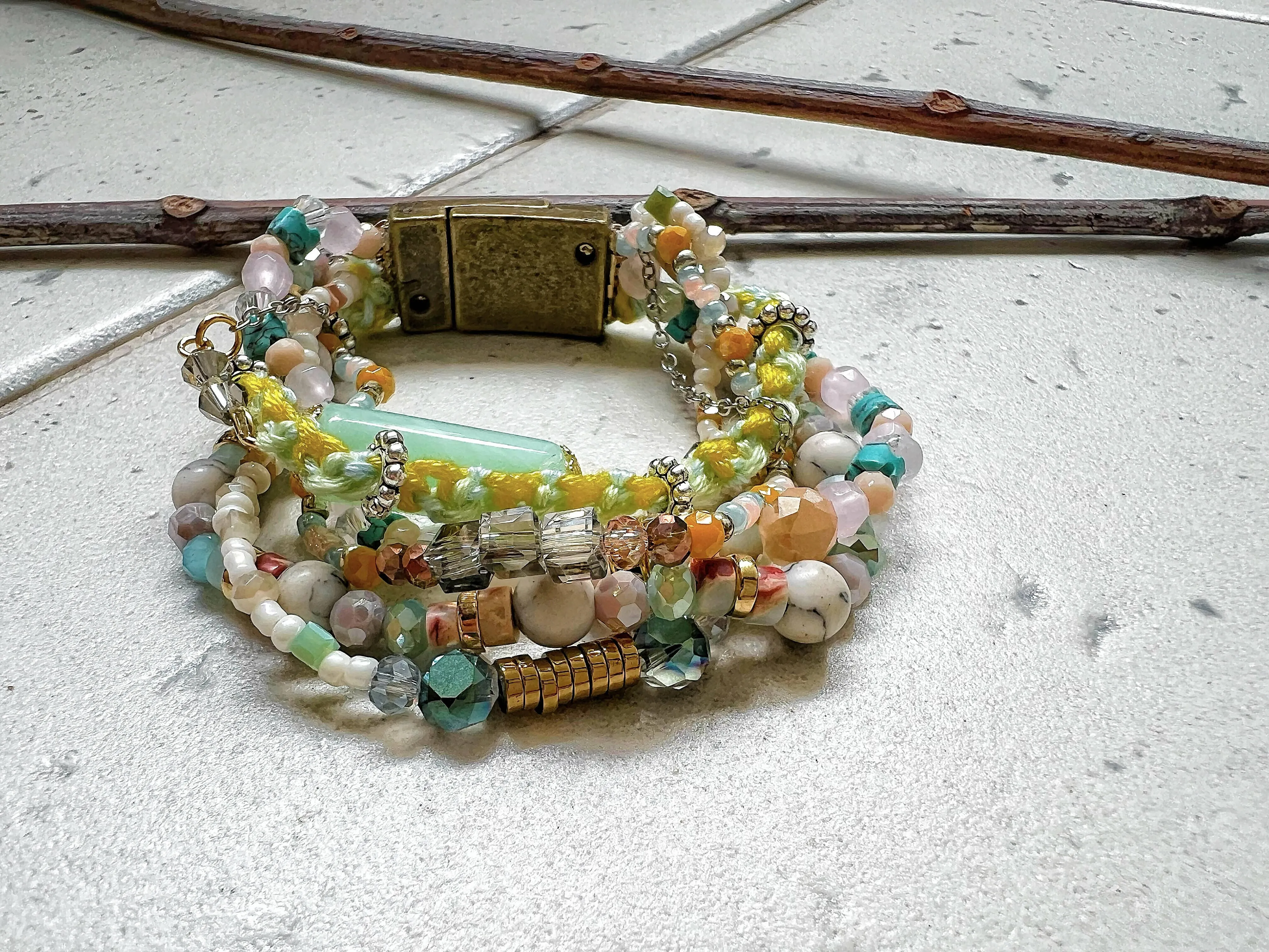 Bracelets set- Jade