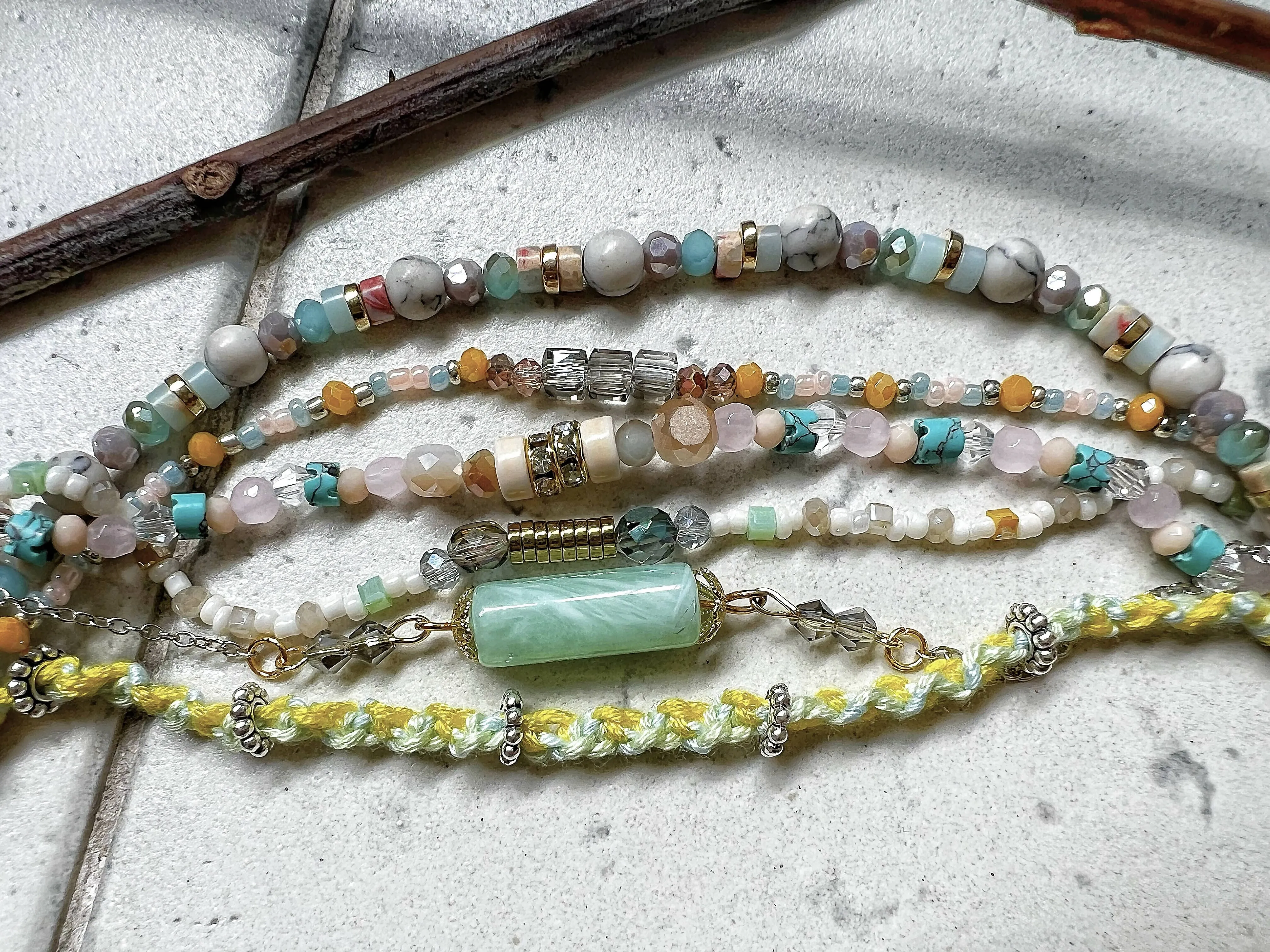 Bracelets set- Jade