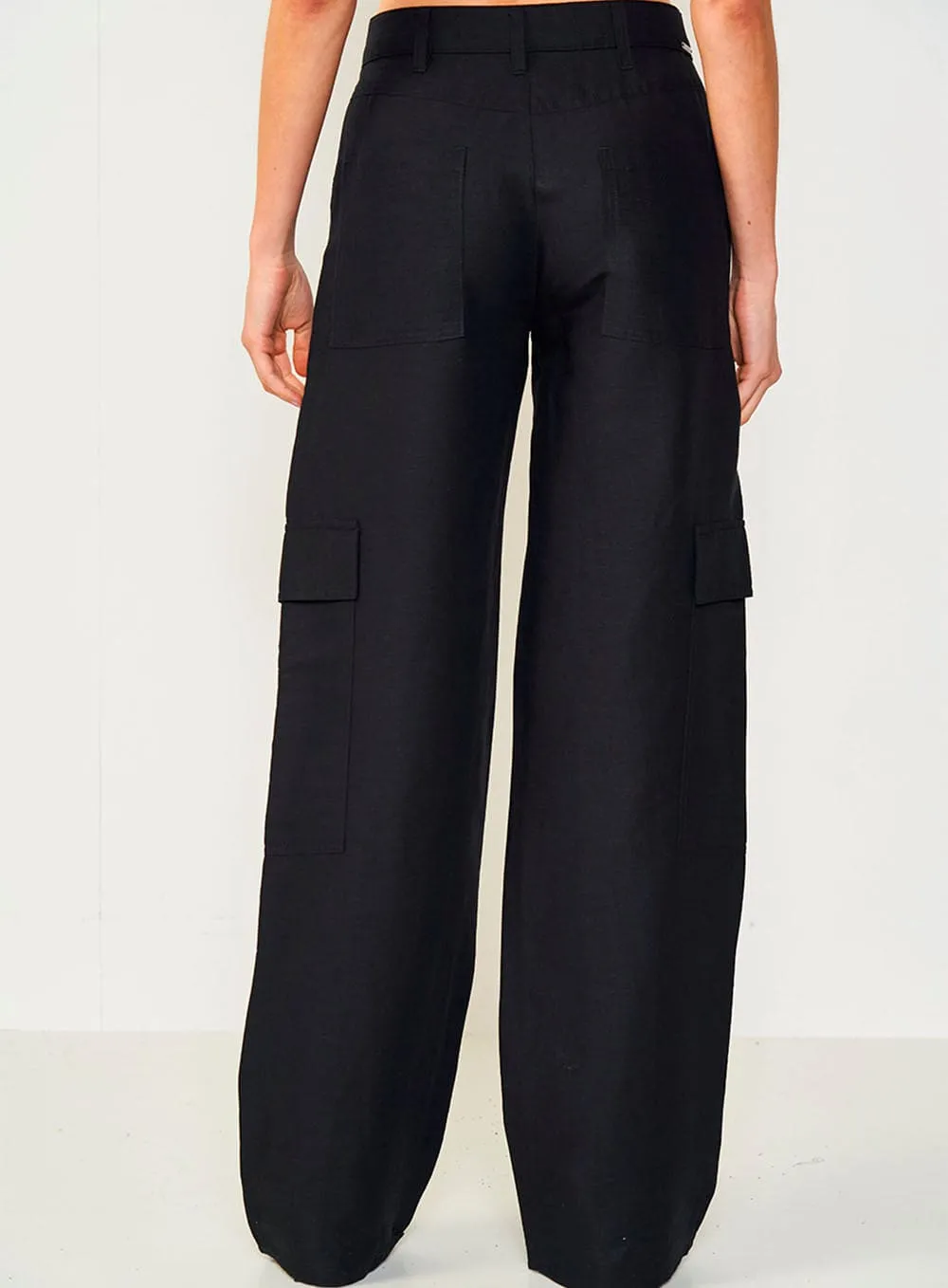 Calça Alfaiataria Jade Com Linho Colcci