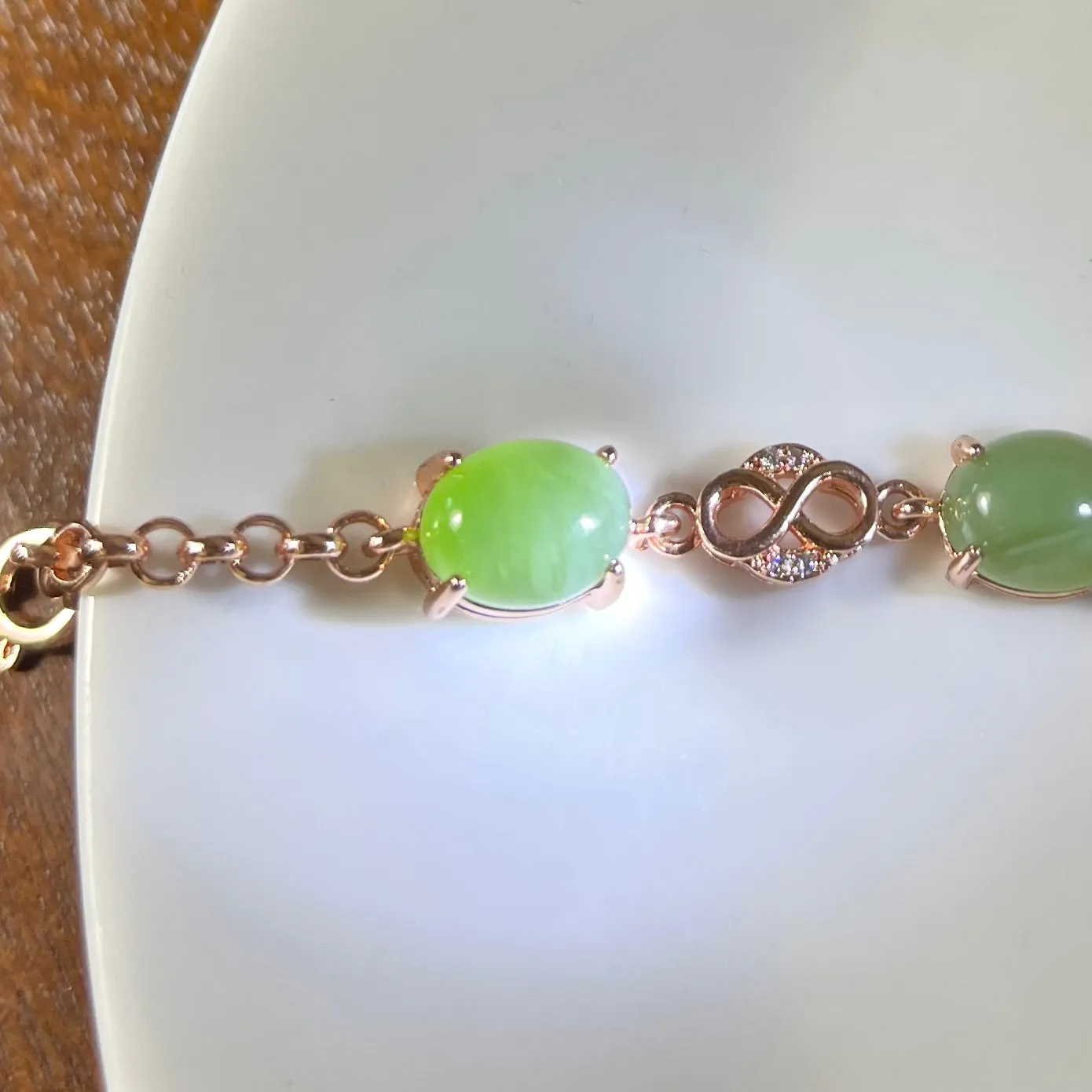 Certified genuine apple green Siberian nephrite jade Bracelet