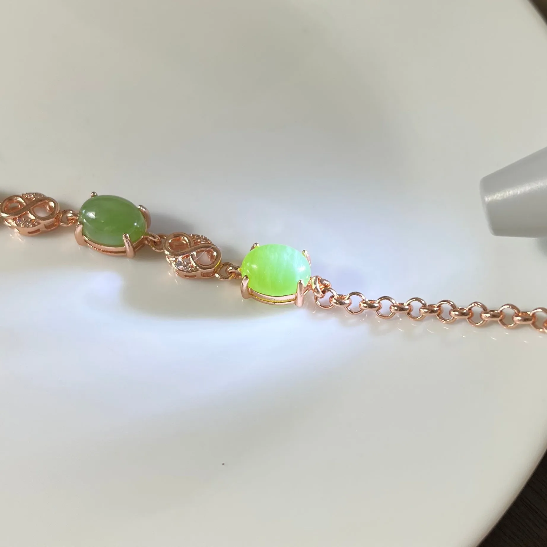 Certified genuine apple green Siberian nephrite jade Bracelet