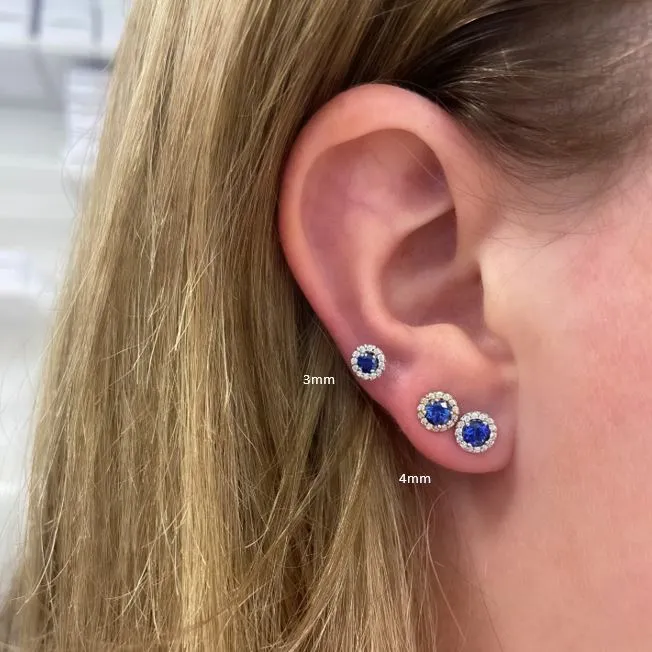 Chatham Sapphire Earrings