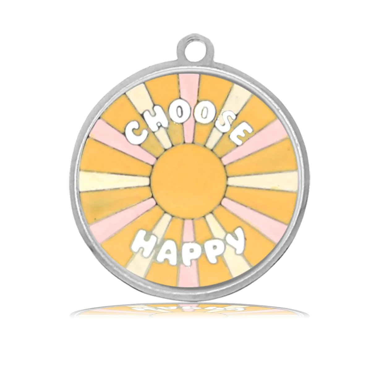 Choose Happy Charm with Blue Opal Jade Charity Bracelet