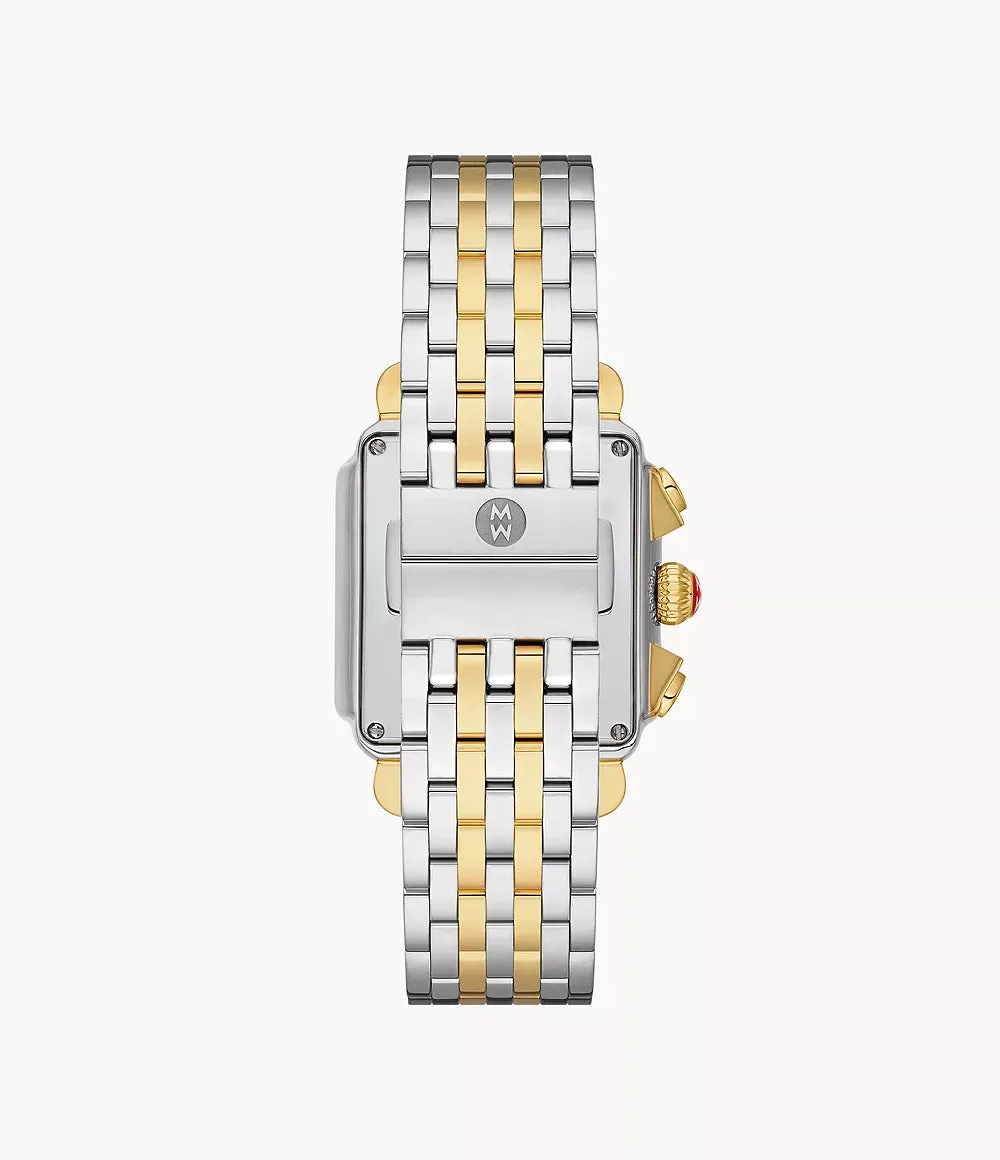 Deco Two-Tone 18K Gold Diamond Dial Watch MWW06A000779