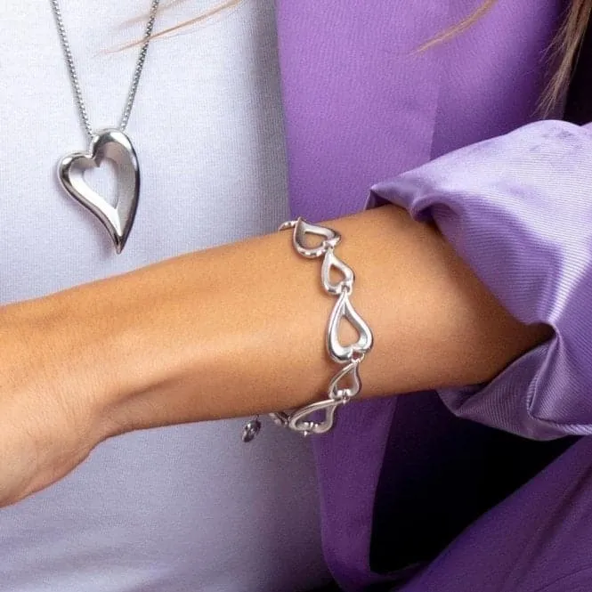 Desire Love Story Sandblast Grande Multi-Link 8" Bracelet 70524SRP
