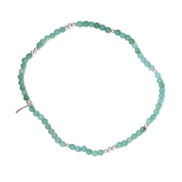 Elastic Bracelet - Green Jade