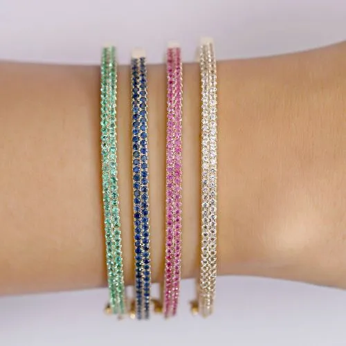 Emerald Gold Bangle