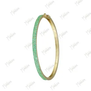 Emerald Gold Bangle