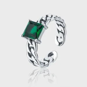 Emerald Wind Finger Ring