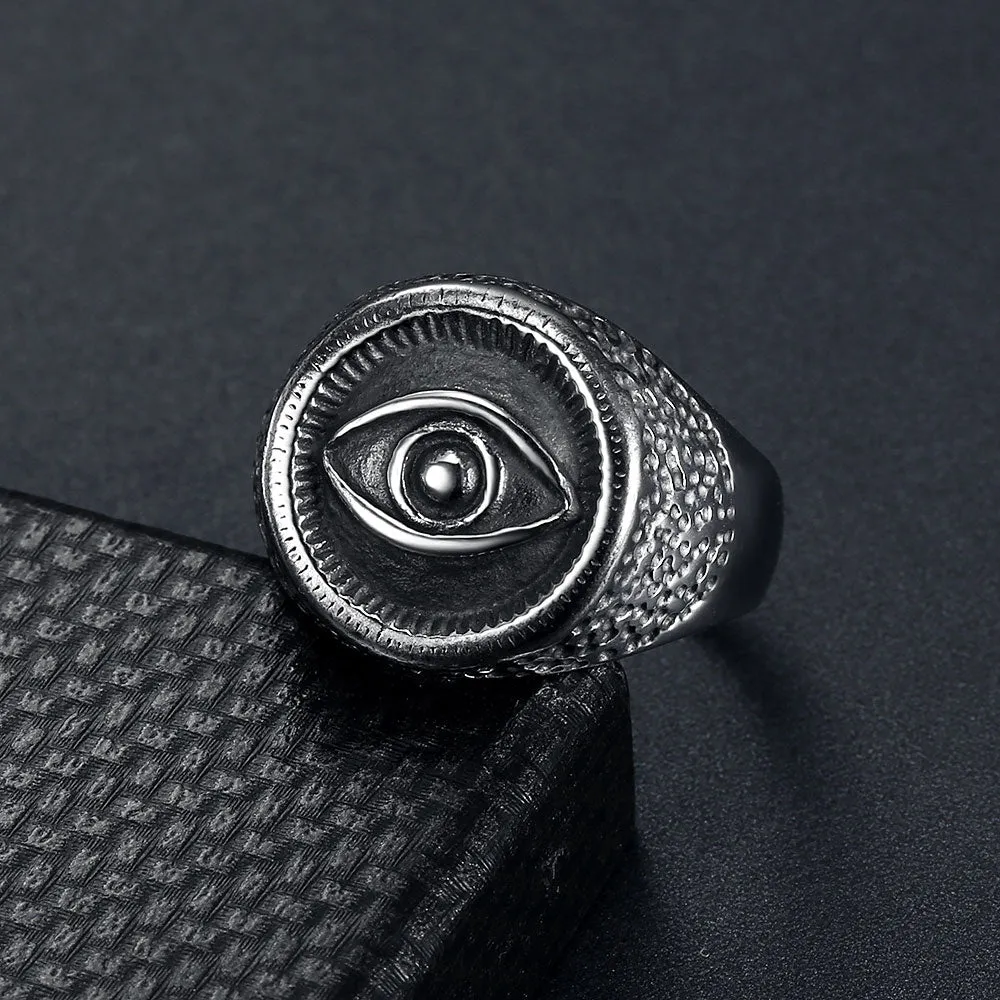 EVIL EYE SIGNET RING