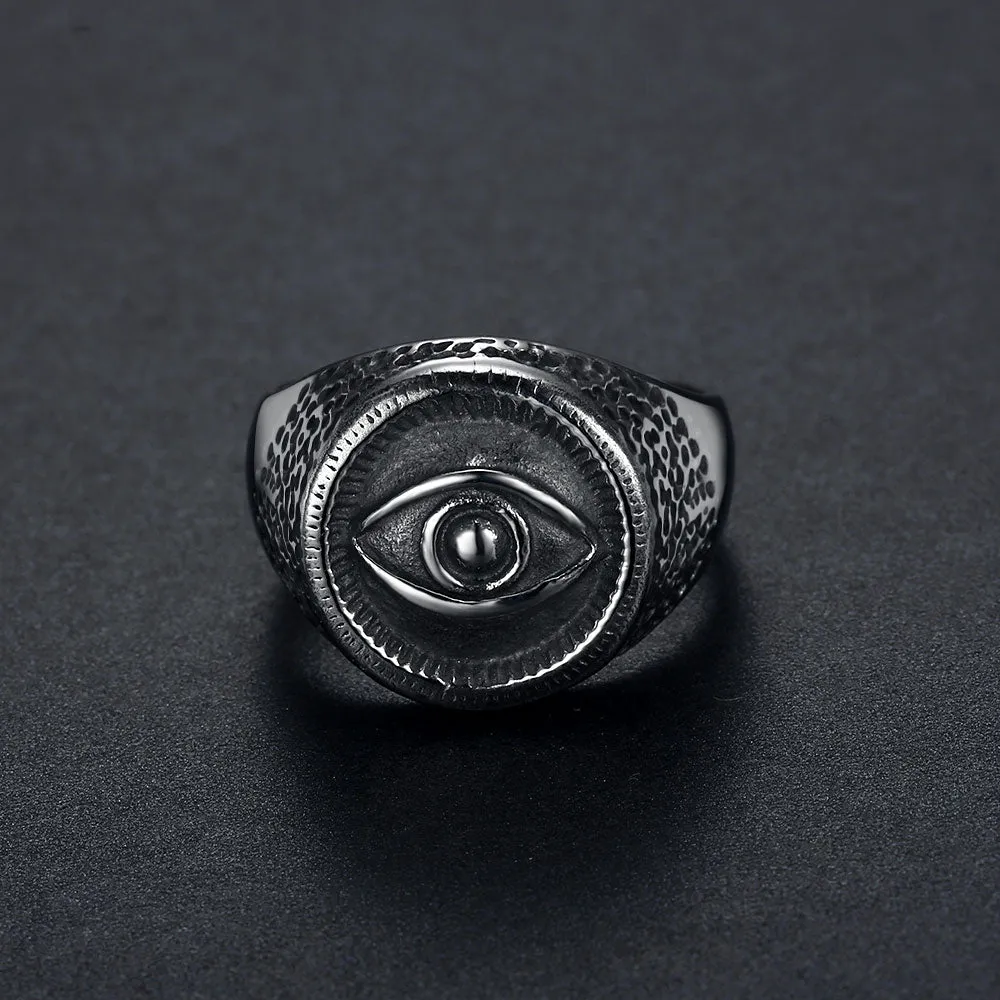 EVIL EYE SIGNET RING