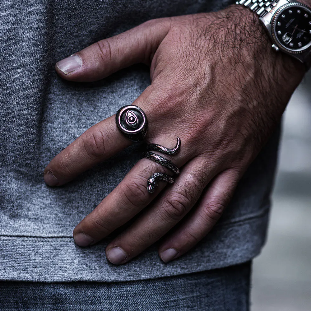 EVIL EYE SIGNET RING