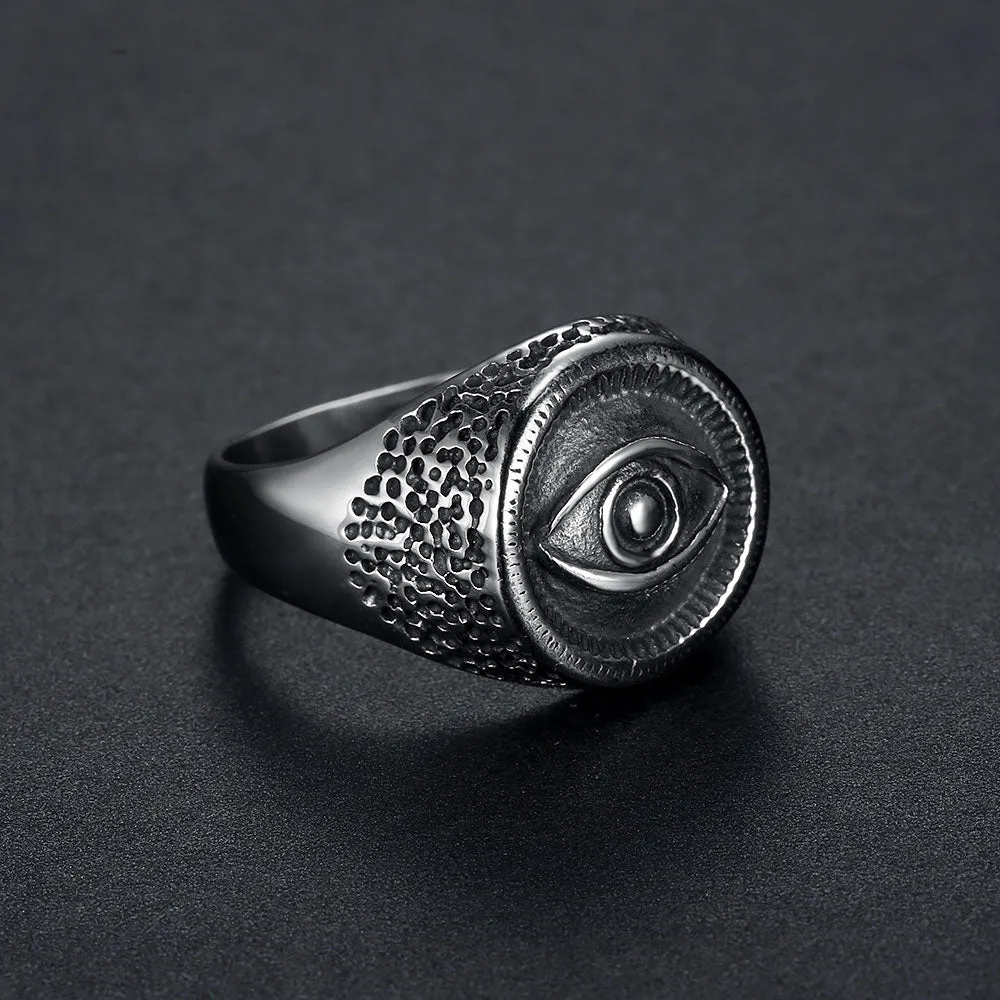 EVIL EYE SIGNET RING