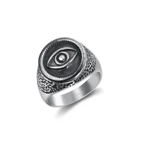 EVIL EYE SIGNET RING