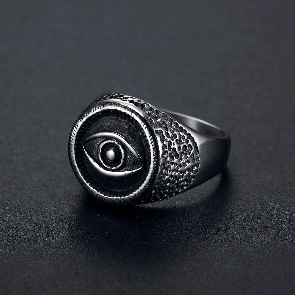 EVIL EYE SIGNET RING