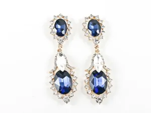 Fancy Sapphire Color Fashion Earrings