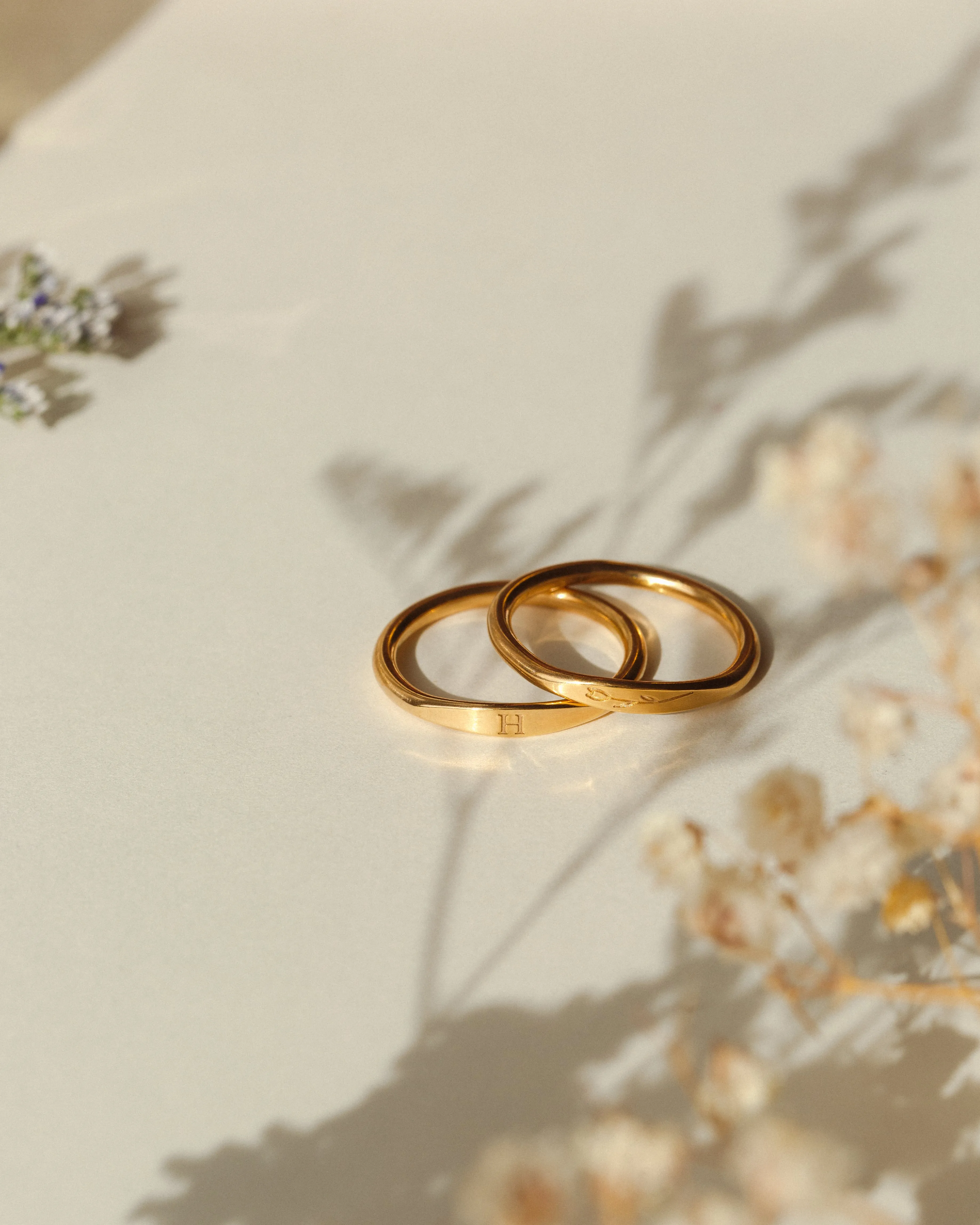 Floral Slim Signet
