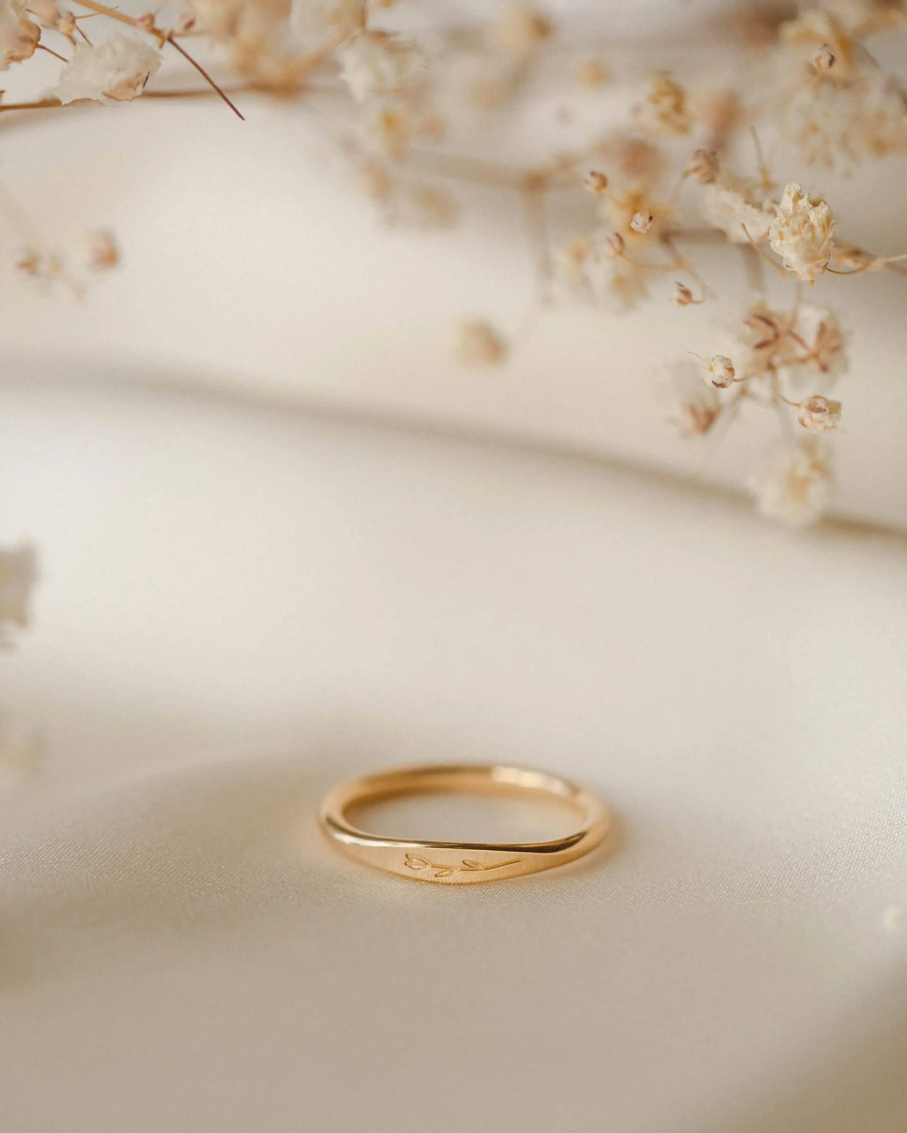 Floral Slim Signet