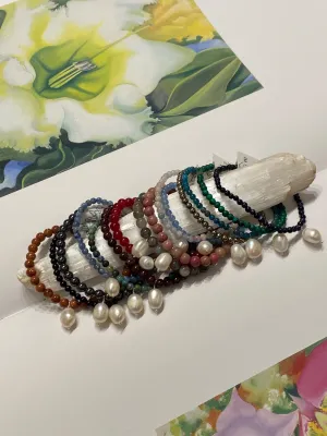 Fresh Water Pearl & Stone Aphrodite Bracelets