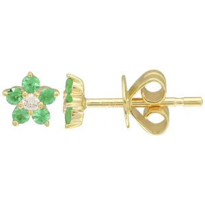 Gemstone Flower Studs