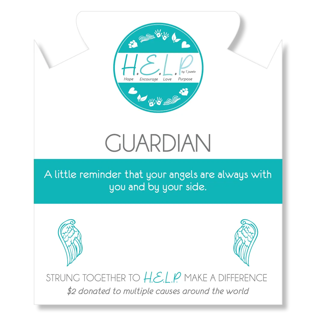 Guardian Charm with Azure Blue Jade Charity Bracelet
