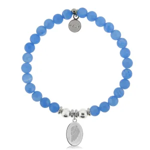 Guardian Charm with Azure Blue Jade Charity Bracelet